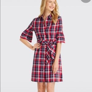 Draper James plaid flannel dress